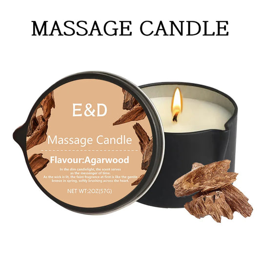 premium scented Massage Oil Candle
