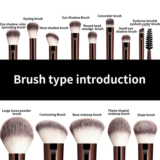 The Essential Makeup Brush Kit (13 Pcs)