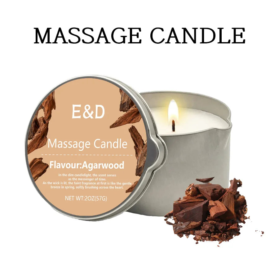 premium scented Massage Oil Candle