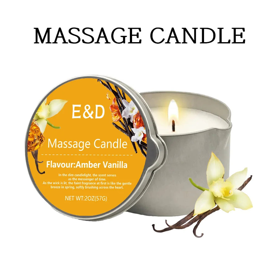 premium scented Massage Oil Candle