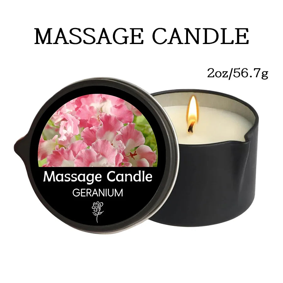 premium scented Massage Oil Candle