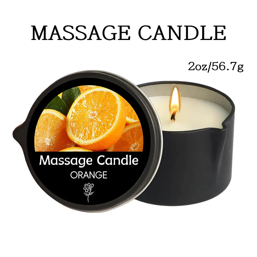 premium scented Massage Oil Candle