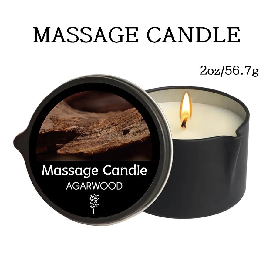 premium scented Massage Oil Candle