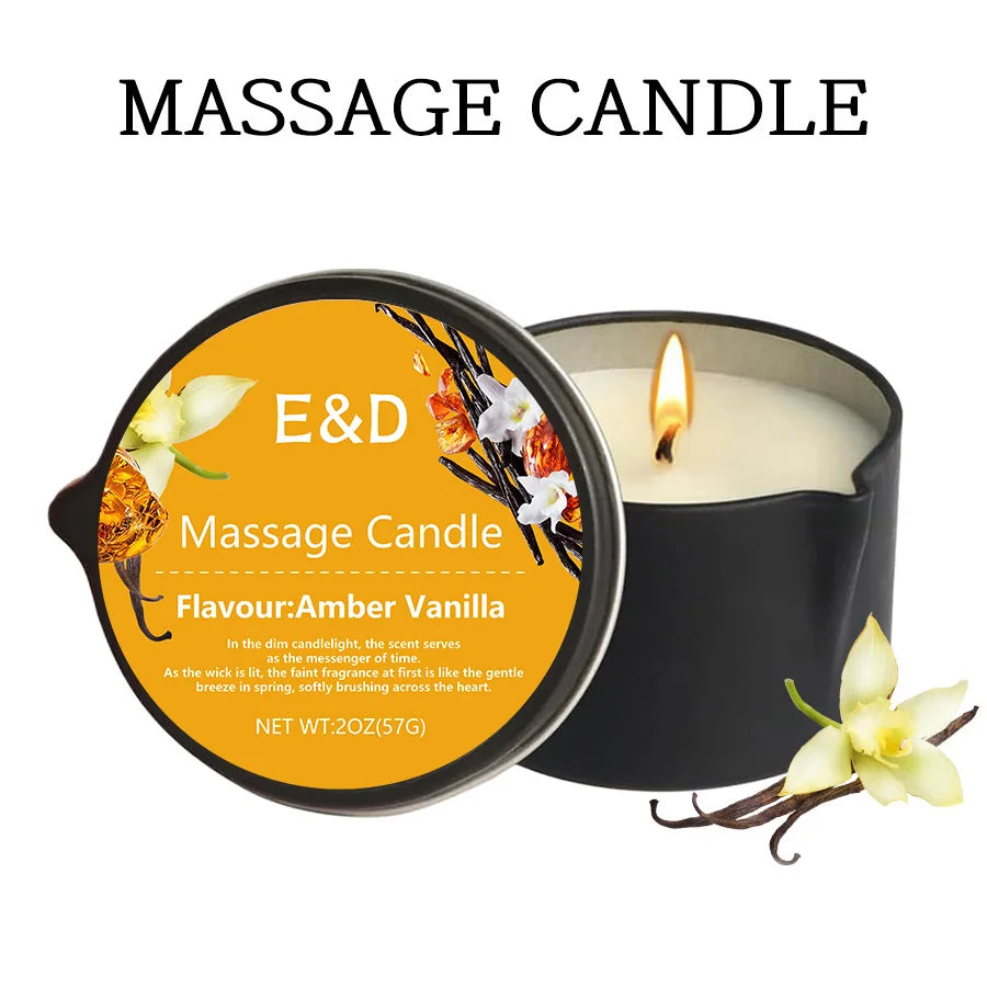 premium scented Massage Oil Candle