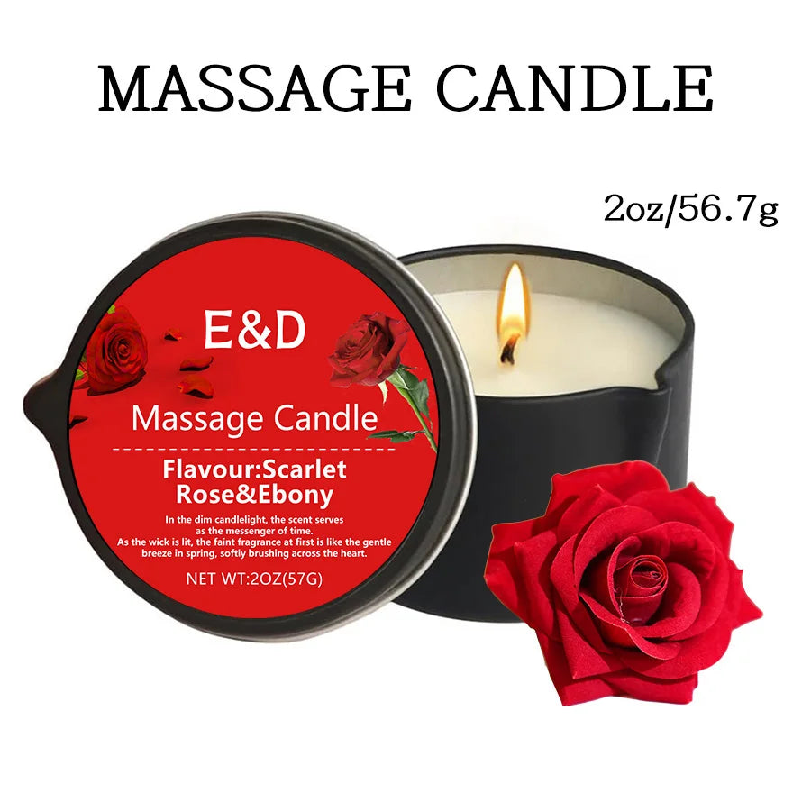 premium scented Massage Oil Candle