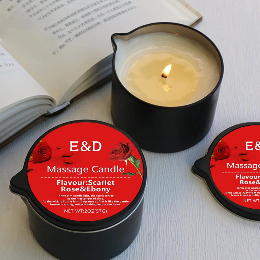 premium scented Massage Oil Candle