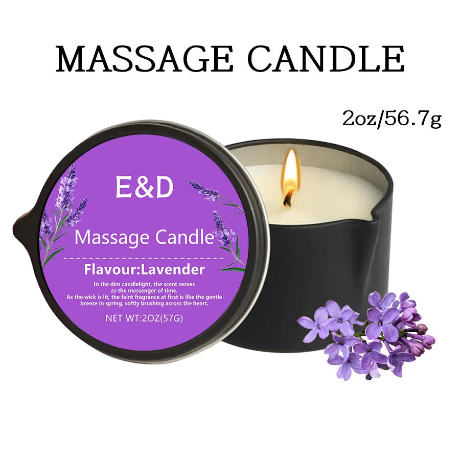 premium scented Massage Oil Candle