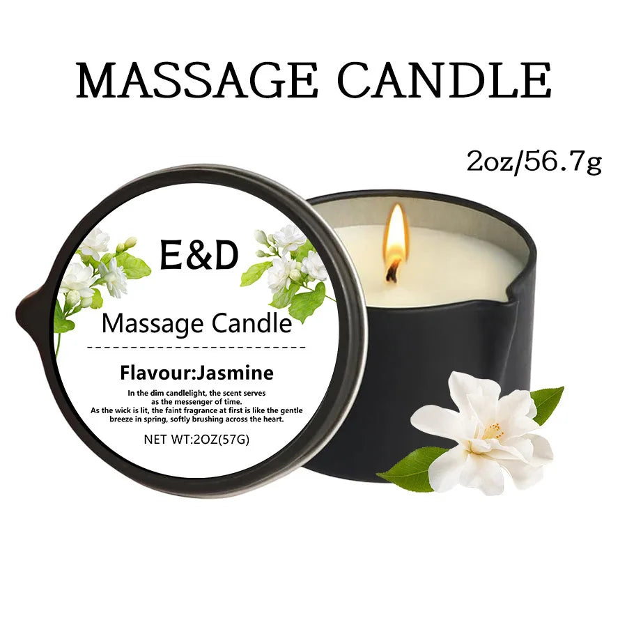 premium scented Massage Oil Candle
