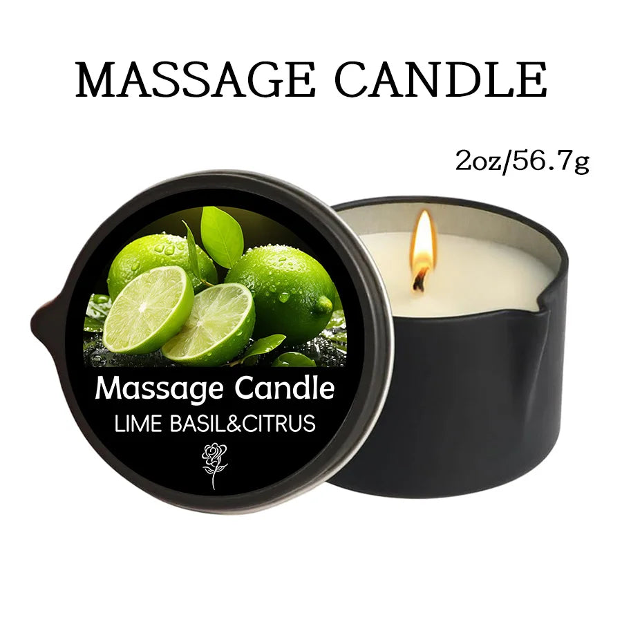 premium scented Massage Oil Candle