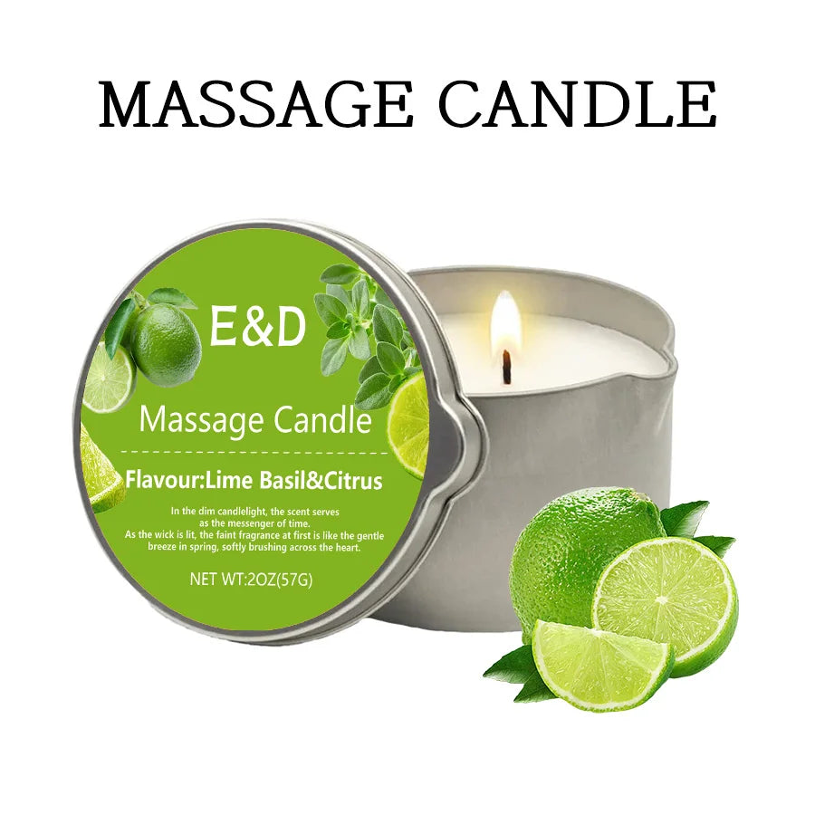 premium scented Massage Oil Candle