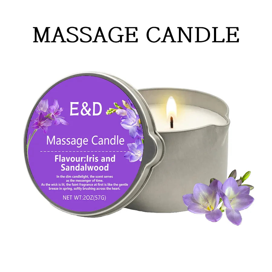 premium scented Massage Oil Candle